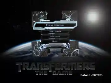 Transformers The Game (USA) screen shot title